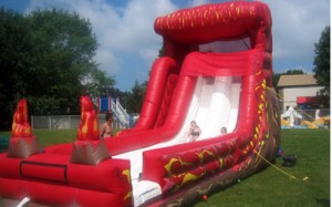 Lava Rush Inflatable Water Slide  - PA, NJ, NY, DE, MD